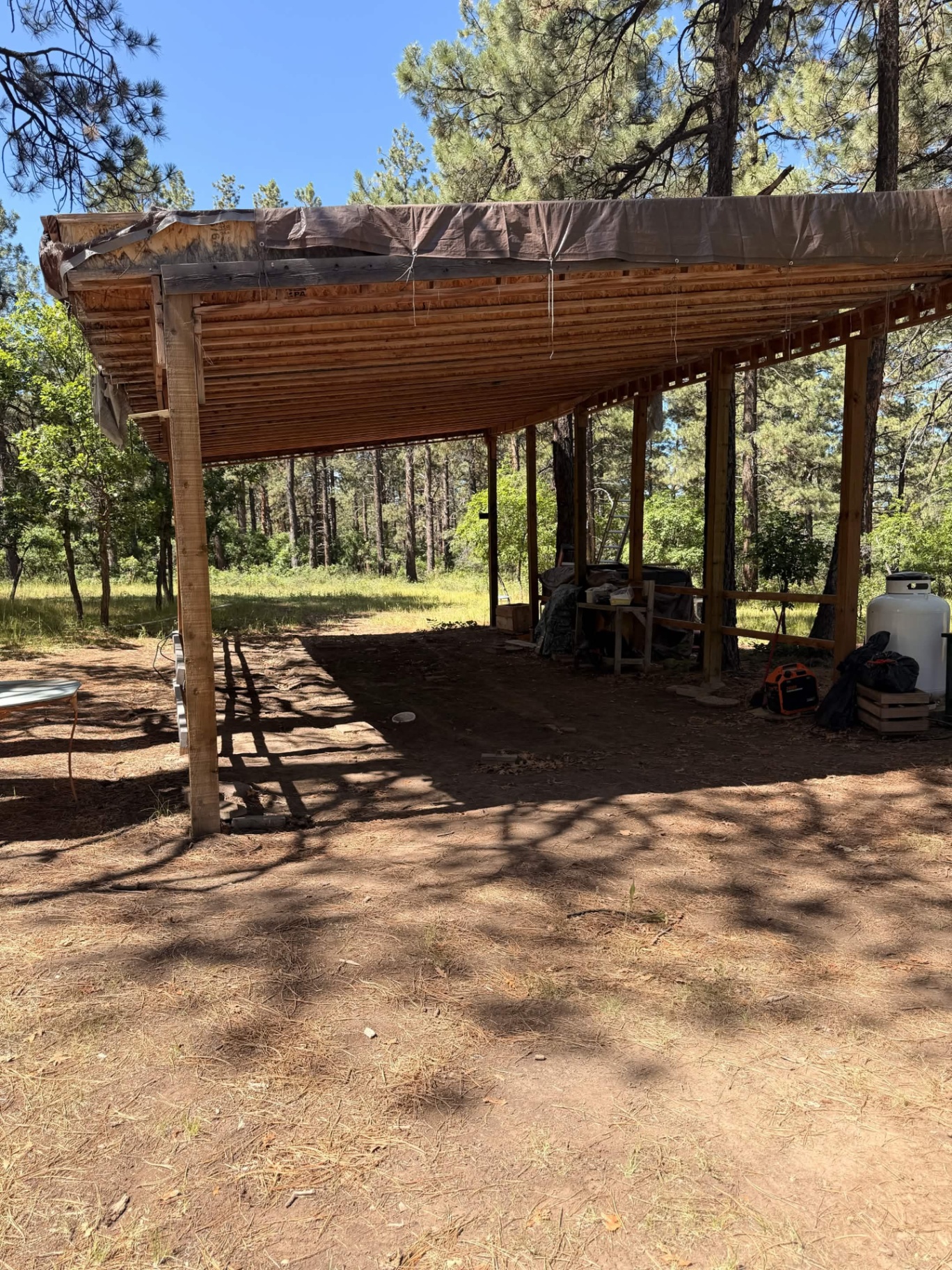 After: fully cleared open structure ready for use